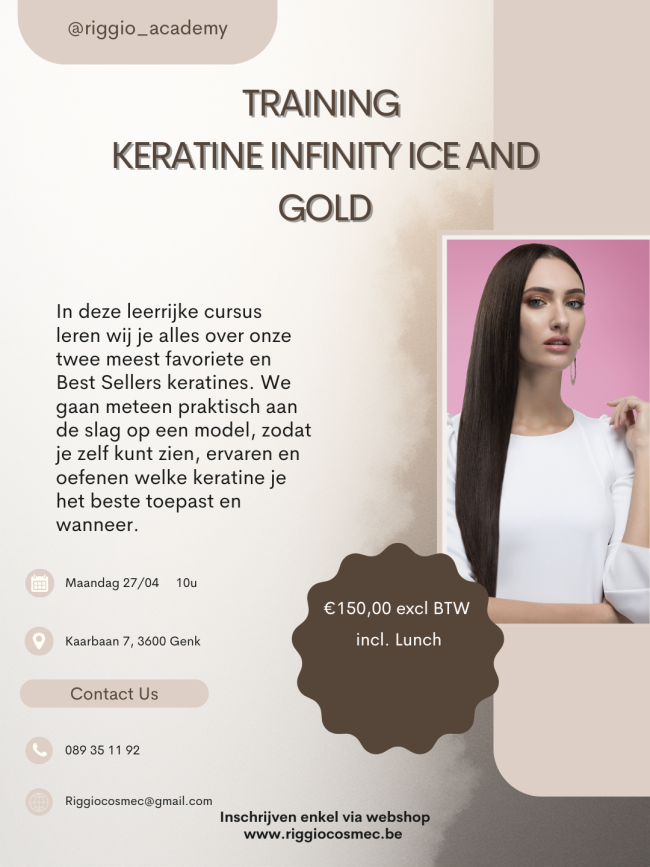 training  keratine infinity ice and gold